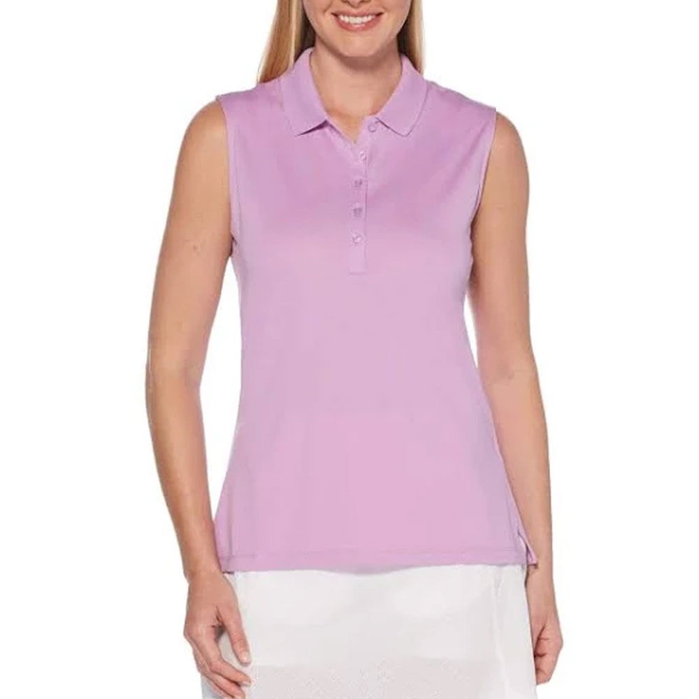 Callaway Sleeveless Lilac Polo Tank
